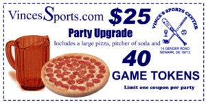 Vince's party coupon